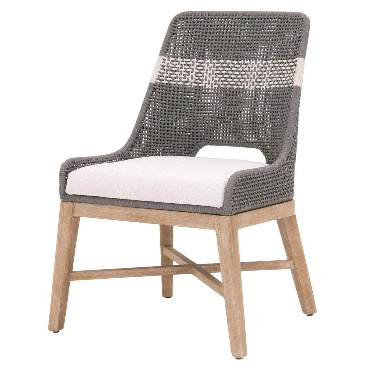 Tootsie Gray Rope Dining Chair, Set of 2