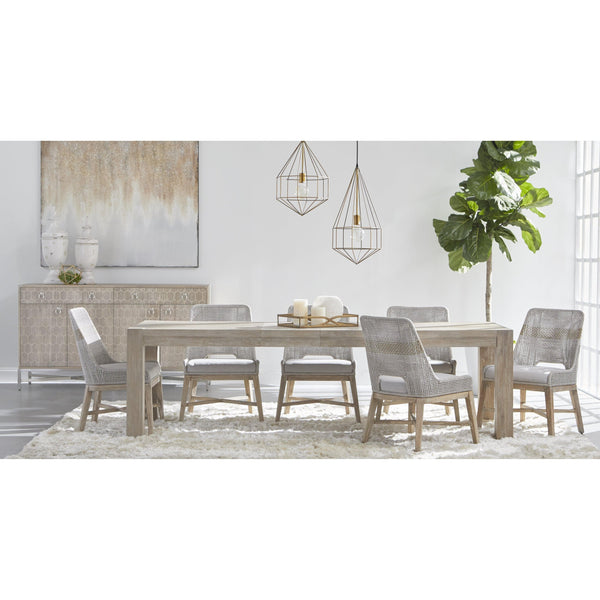 Tootsie Taupe & White Rope Dining Chair, Set of 2