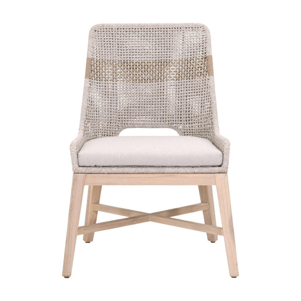 Tootsie Taupe Rope Outdoor Dining Chair, Set of 2