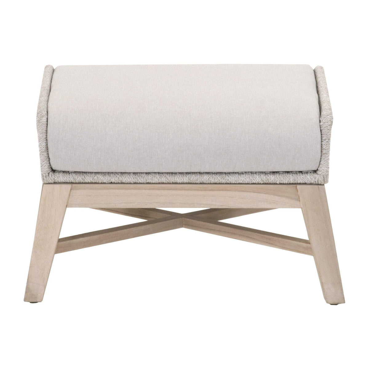 TootsieTaupe Rope Outdoor Footstool