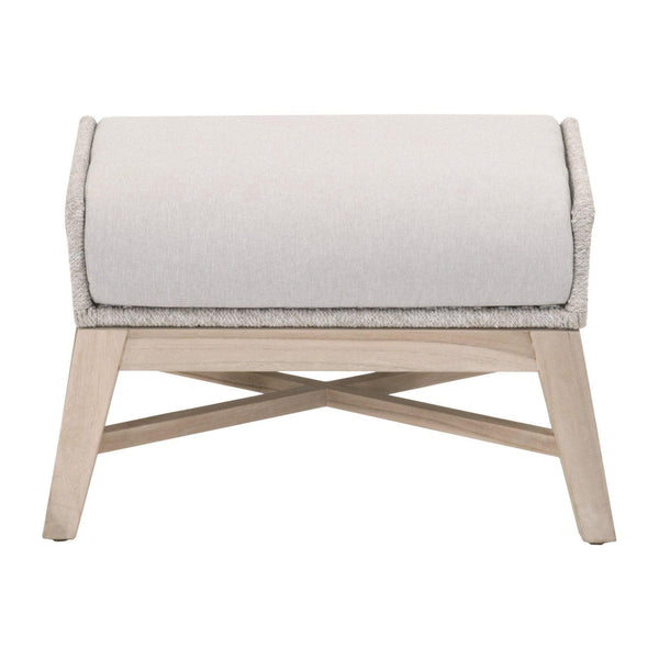 TootsieTaupe Rope Outdoor Footstool