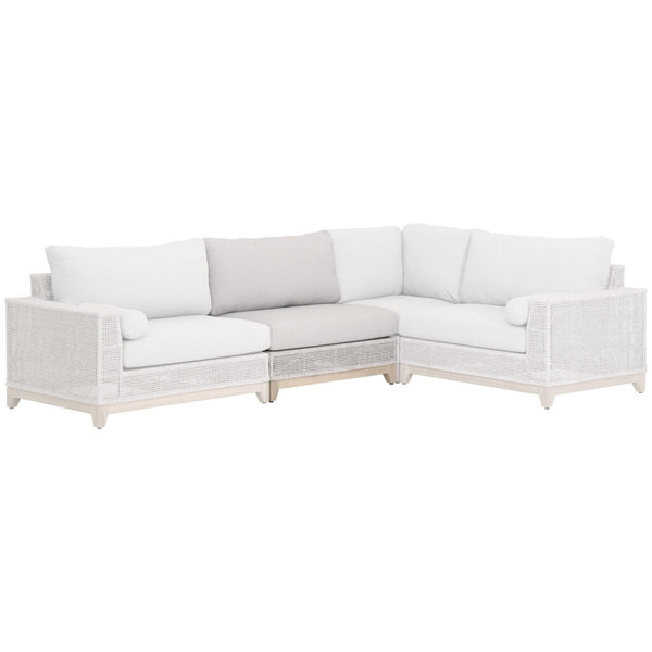 Travis Rope Outdoor Modular Armless Sofa Chair