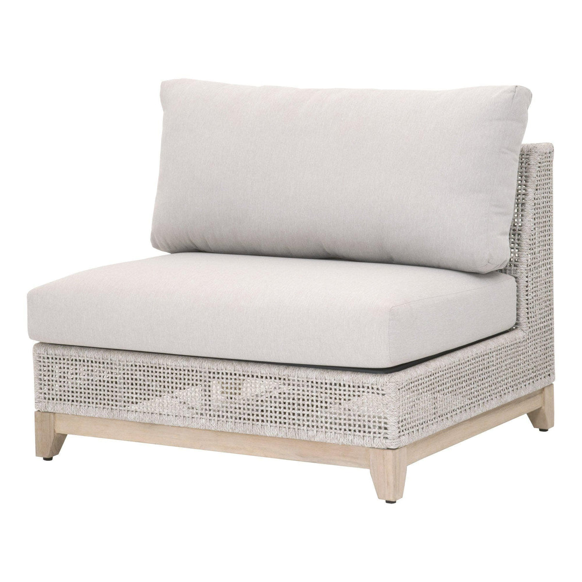 Travis Rope Outdoor Modular Armless Sofa Chair