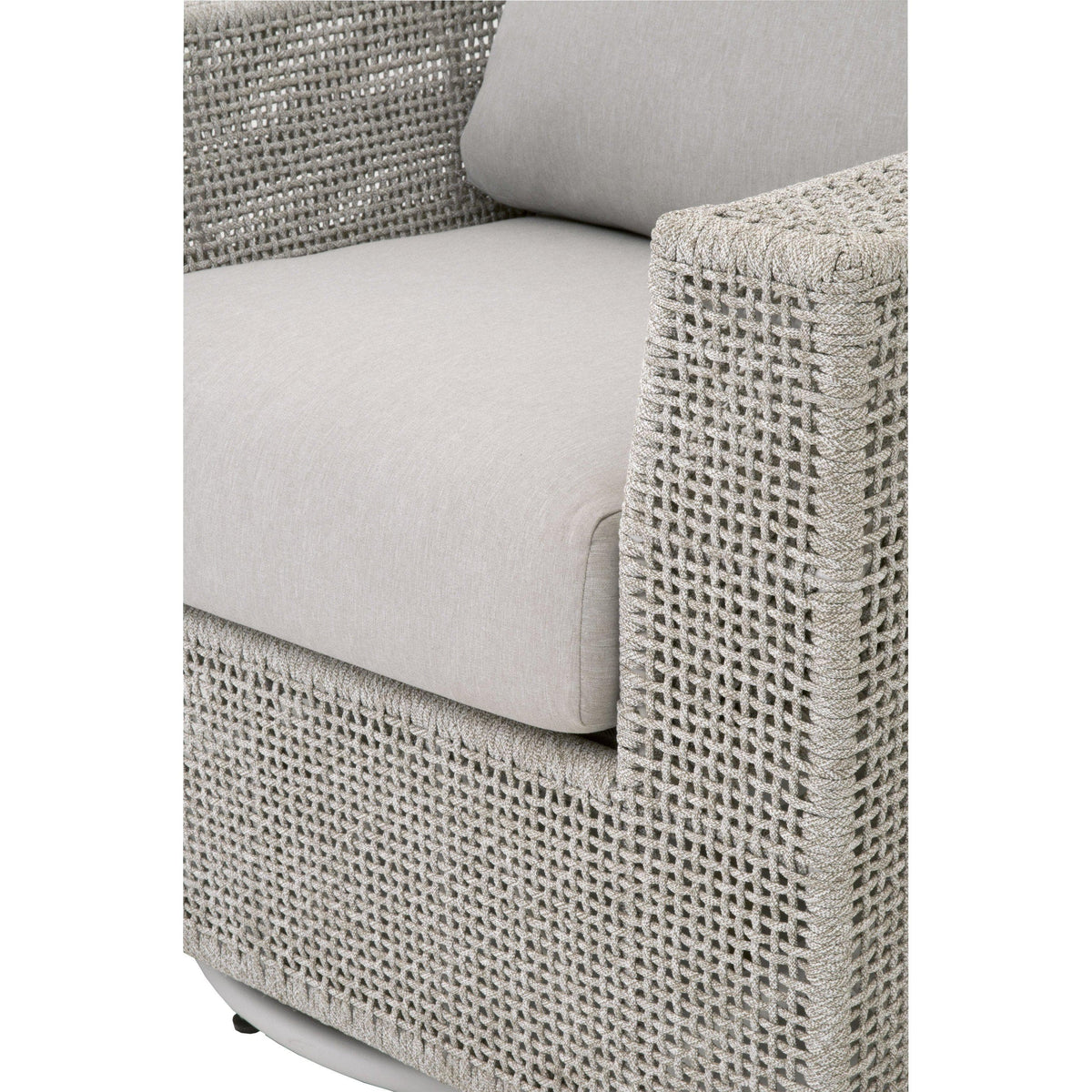 Travis Rope Outdoor Swivel Rocker Sofa Chair