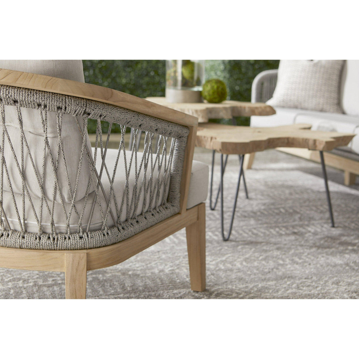 Wally Platinum Rope Outdoor Club Chair