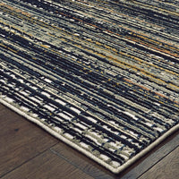 Bowen Black Multi-Colored Abstract Rug