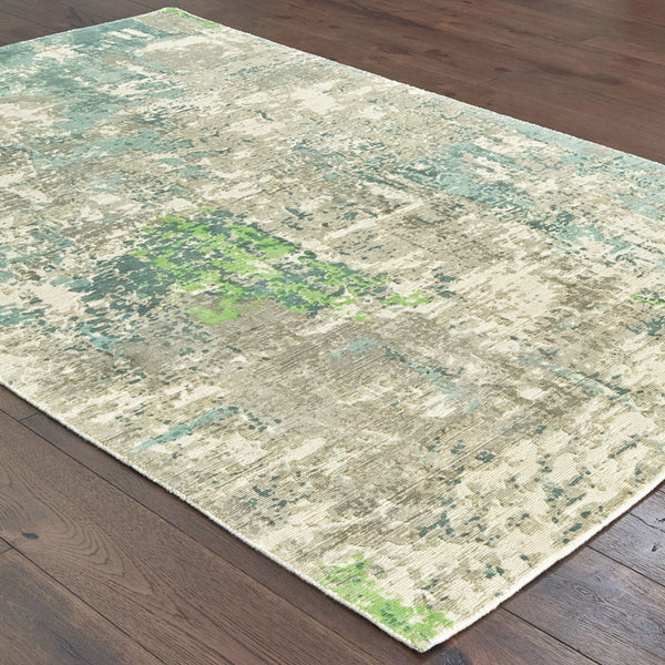 Formations Spa Blue & Green Casual Rug