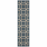 Latitude Blue & Grey Outdoor Rug