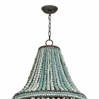 Malibu Chandelier Weathered Blue