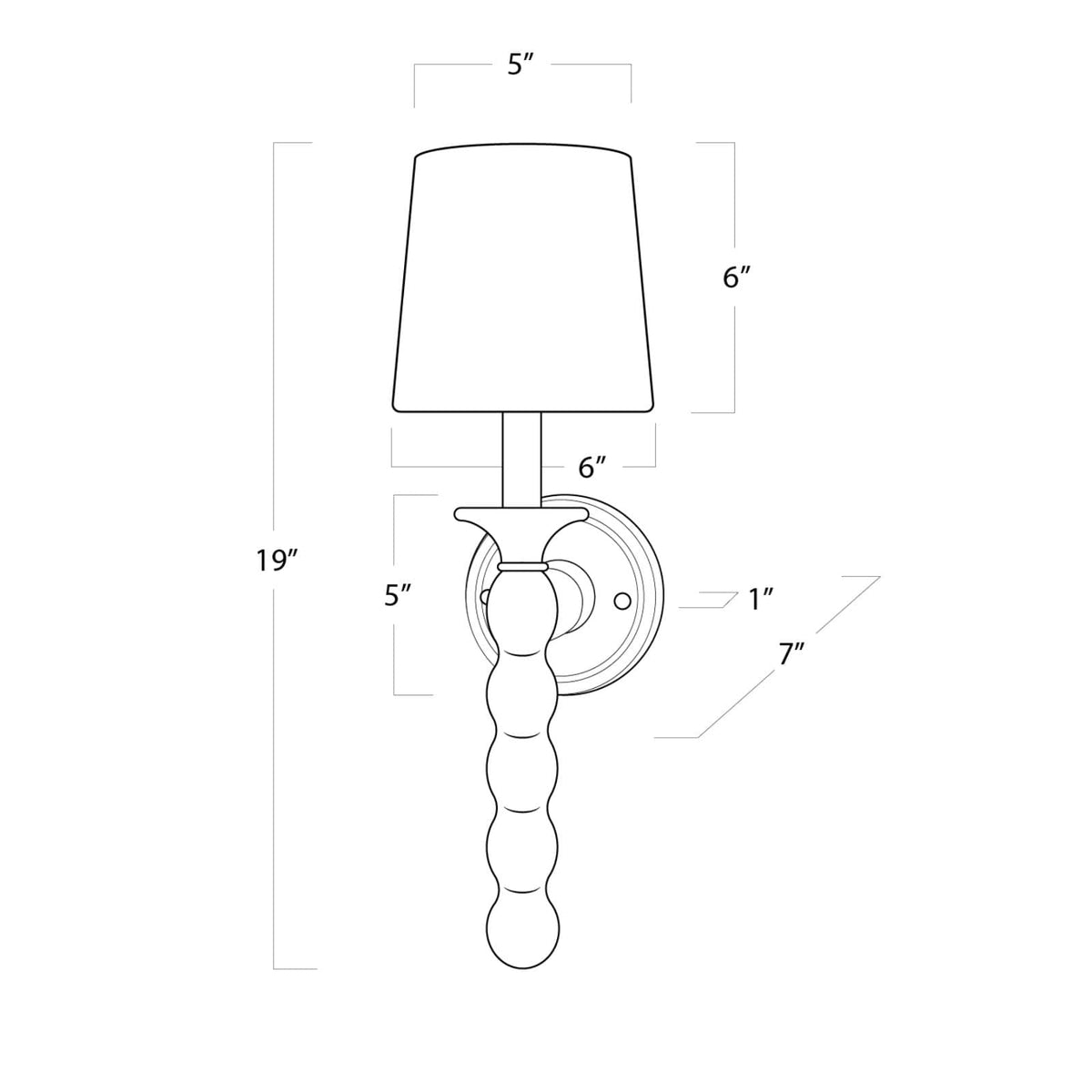 Coastal Living Perennial Sconce White