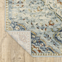 Branson Blue Multi-Colored Traditional Rug