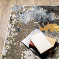 Caravan Charcoal Multi-Colored Contemporary Rug