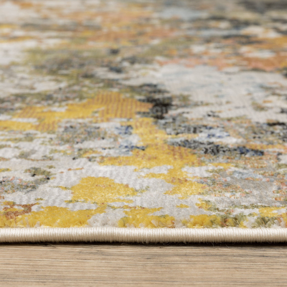 Caravan Charcoal Multi-Colored Contemporary Rug