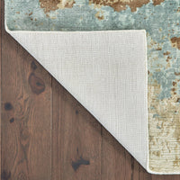 Formations Spa Blue & Brown Casual Rug