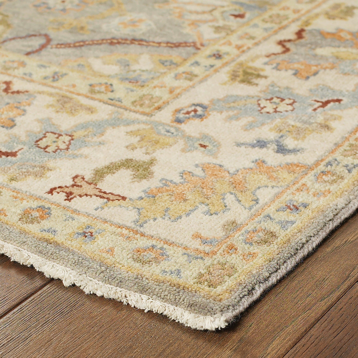Palace Grey & Beige Traditional Rug